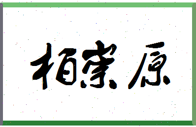 「柏崇原」姓名分数98分-柏崇原名字评分解析-第1张图片