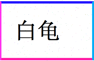 「白龟」姓名分数98分-白龟名字评分解析