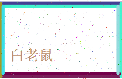 「白老鼠」姓名分数90分-白老鼠名字评分解析-第3张图片