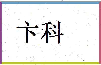 「卞科」姓名分数90分-卞科名字评分解析-第1张图片