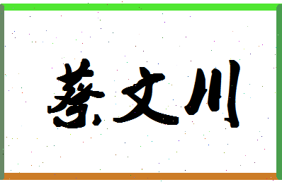 「蔡文川」姓名分数93分-蔡文川名字评分解析