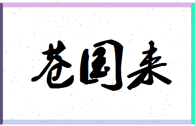 「苍国来」姓名分数77分-苍国来名字评分解析