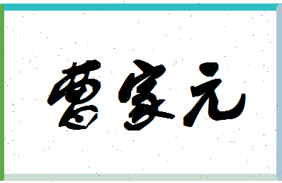 「曹家元」姓名分数96分-曹家元名字评分解析