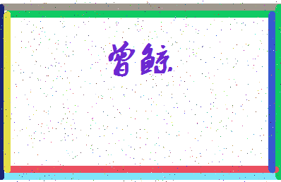 「曾鲸」姓名分数90分-曾鲸名字评分解析-第4张图片