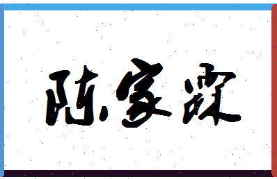 「陈家霖」姓名分数80分-陈家霖名字评分解析