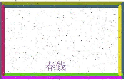 「春钱」姓名分数80分-春钱名字评分解析-第4张图片