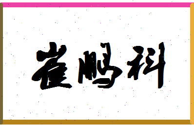 「崔鹏科」姓名分数70分-崔鹏科名字评分解析