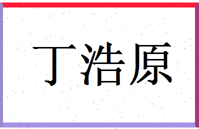 「丁浩原」姓名分数98分-丁浩原名字评分解析