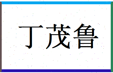 「丁茂鲁」姓名分数79分-丁茂鲁名字评分解析