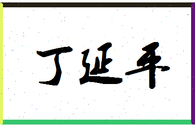 「丁延平」姓名分数66分-丁延平名字评分解析