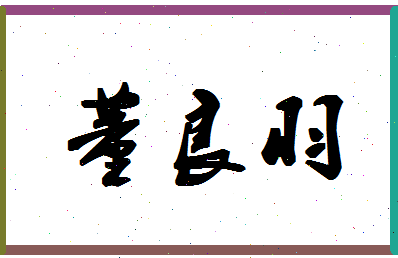 「董良羽」姓名分数80分-董良羽名字评分解析