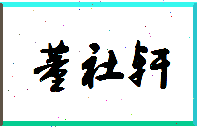 「董社轩」姓名分数98分-董社轩名字评分解析-第1张图片