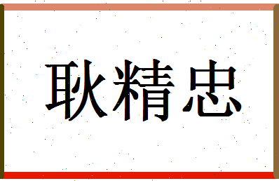 「耿精忠」姓名分数91分-耿精忠名字评分解析