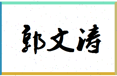 「郭文涛」姓名分数74分-郭文涛名字评分解析