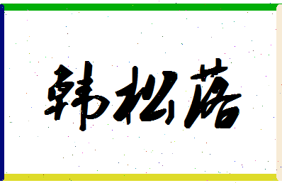 「韩松落」姓名分数93分-韩松落名字评分解析-第1张图片