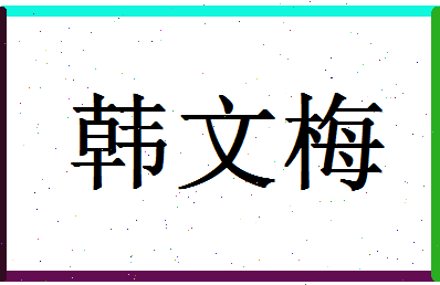 「韩文梅」姓名分数93分-韩文梅名字评分解析