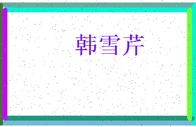 「韩雪芹」姓名分数85分-韩雪芹名字评分解析-第3张图片
