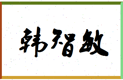 「韩智敏」姓名分数85分-韩智敏名字评分解析