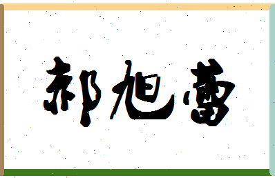 「郝旭蕾」姓名分数80分-郝旭蕾名字评分解析