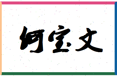 「何宝文」姓名分数85分-何宝文名字评分解析