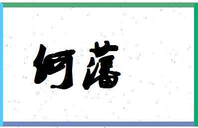 「何藩」姓名分数64分-何藩名字评分解析