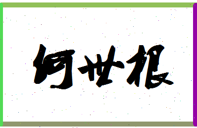 「何世根」姓名分数77分-何世根名字评分解析