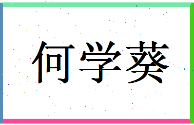 「何学葵」姓名分数95分-何学葵名字评分解析