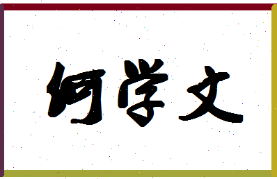 「何学文」姓名分数82分-何学文名字评分解析-第1张图片