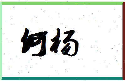 「何杨」姓名分数66分-何杨名字评分解析-第1张图片