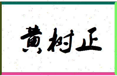 「黄树正」姓名分数85分-黄树正名字评分解析