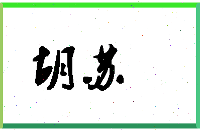 「胡苏」姓名分数91分-胡苏名字评分解析