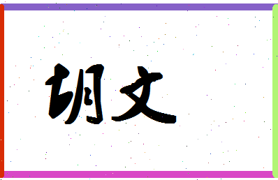 「胡文」姓名分数80分-胡文名字评分解析