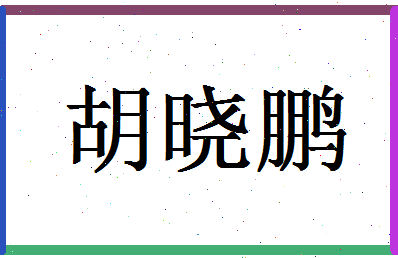 「胡晓鹏」姓名分数62分-胡晓鹏名字评分解析