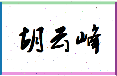 「胡云峰」姓名分数96分-胡云峰名字评分解析-第1张图片