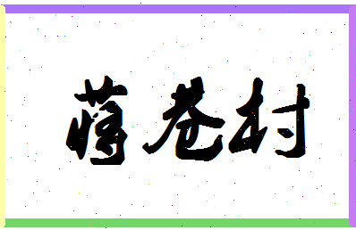 「蒋巷村」姓名分数93分-蒋巷村名字评分解析