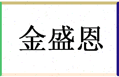 「金盛恩」姓名分数74分-金盛恩名字评分解析-第1张图片