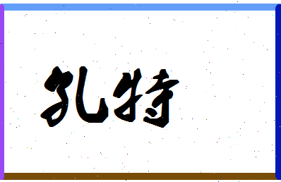 「孔特」姓名分数88分-孔特名字评分解析