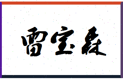 「雷宝森」姓名分数98分-雷宝森名字评分解析