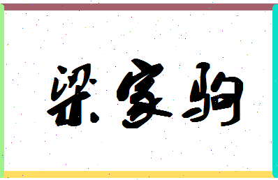 「梁家驹」姓名分数98分-梁家驹名字评分解析