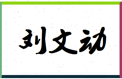 「刘文动」姓名分数85分-刘文动名字评分解析