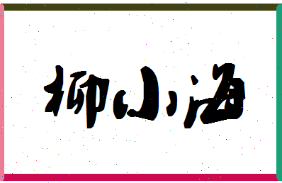 「柳小海」姓名分数67分-柳小海名字评分解析