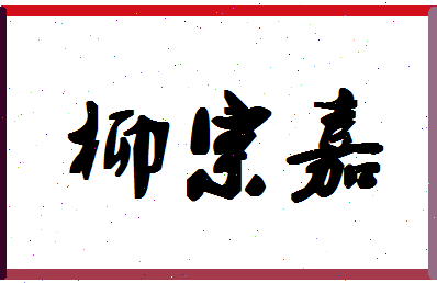 「柳宗嘉」姓名分数85分-柳宗嘉名字评分解析-第1张图片