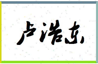 「卢浩东」姓名分数77分-卢浩东名字评分解析