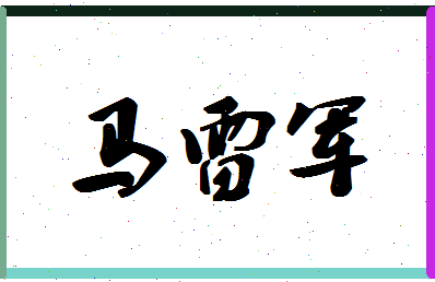 「马雷军」姓名分数91分-马雷军名字评分解析-第1张图片