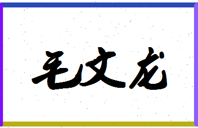 「毛文龙」姓名分数87分-毛文龙名字评分解析-第1张图片