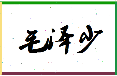 「毛泽少」姓名分数98分-毛泽少名字评分解析