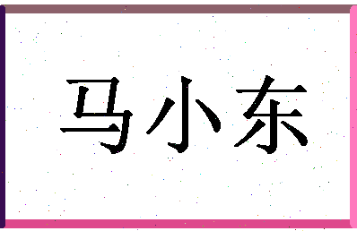 「马小东」姓名分数98分-马小东名字评分解析