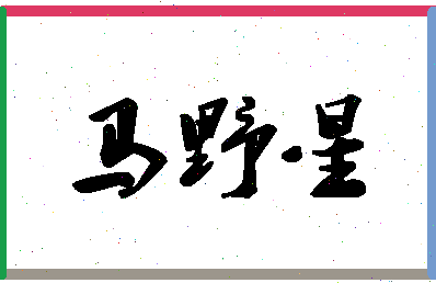 「马野星」姓名分数90分-马野星名字评分解析