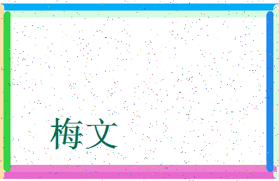 「梅文」姓名分数80分-梅文名字评分解析-第4张图片