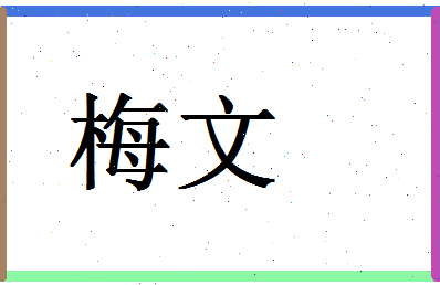 「梅文」姓名分数80分-梅文名字评分解析-第1张图片